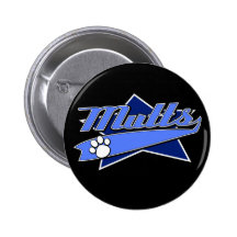 Baseballteams-Logo - Köter Anstecknadelbutton