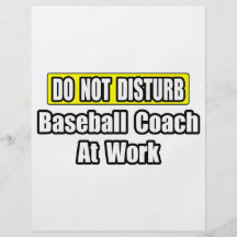 Baseballtrainer bei der Arbeit Flyerbedruckung