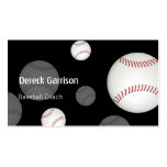 Baseballtrainer-Visitenkarte