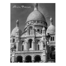 Basilika von Sacré-Cœur Paris Frankreich Postkarte