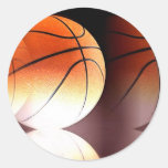 Basketball-Ball Runder Sticker