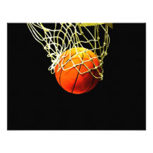 Basketball-Ball-u. Netz-Einladungen