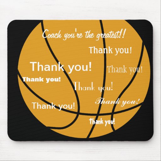 Basketball danken Ihnen Geschenke Mauspad