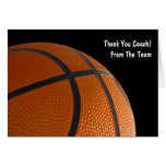 Basketball danken Ihren Team-Karten