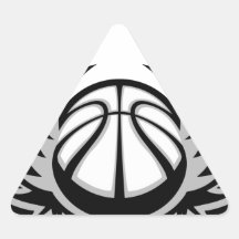 Basketball-Flügel-abstrakter Sport-Entwurf Aufkleber
