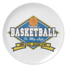 Basketball ist mein Leben Flache Teller