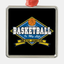 Basketball ist mein Leben Weihnachtsbaum Ornament