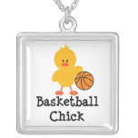 Basketball-Küken-Sterlingsilber-Halskette