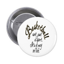 Basketball-Leben Anstecknadelbutton