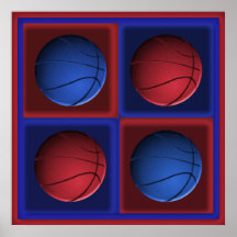 Basketball-Pop-Kunst-Plakat