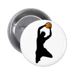 Basketball-Silhouette Buttons