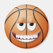 Basketball-Smiley 2 Magnete