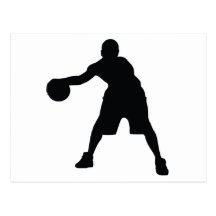 Basketball-Spieler Postkarte
