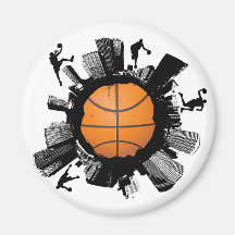 Basketball-Stadt Magnete
