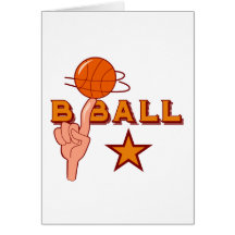 Basketball - Star-T-Shirts und Geschenke Karten