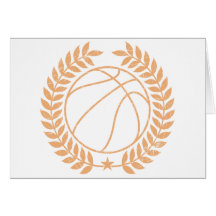 Basketball verficht Grafik Grußkarte