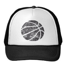 Basketball verwendeter Blick Retro Kappen
