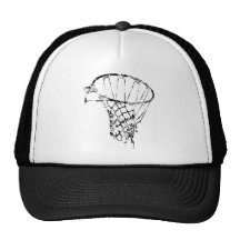 Basketball verwendeter Blick Retro Retrokappe