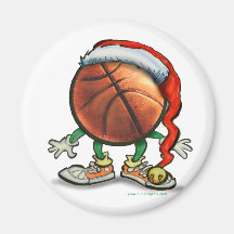 Basketball-Weihnachten Kühlschrankmagnete