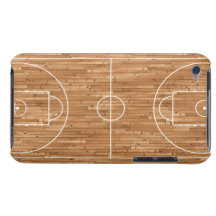 Basketballplatz-Fall-Abdeckung Barely There iPod Case