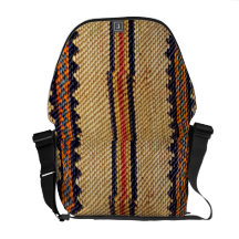 Basketweave Kunst-Rickshaw-Bote-Tasche Kurier Tasche
