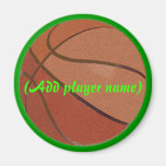 basktball, (addieren Sie Spielernamen) Magnets
