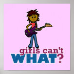 Bass-Gitarren-Mädchen Plakat