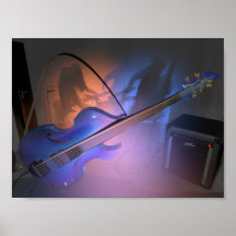 Bass-Schatten Plakatdruck