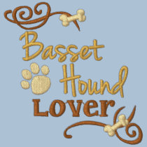 Basset Hound-Liebhaber bestickte hemden