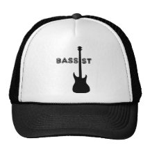 Bassist-Silhouette Retrokultmütze