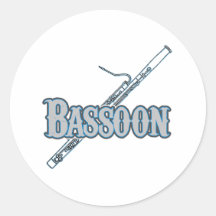 Bassoon Runder Sticker