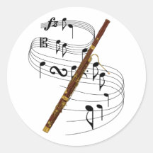 Bassoon Runder Sticker