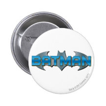 Batman blau und silbern button
