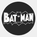 Batman - Kraft guten 60er Logos Runde Aufkleber