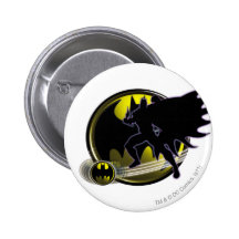 Batman und Kreis-Logo Buttons