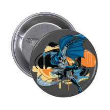Batman-Wurf Button