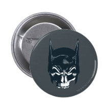 Batmanhauben-/-schädel-Ikone Anstecknadelbutton