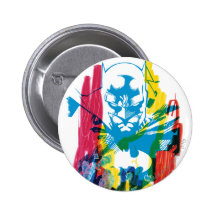 Batmanneonmarkierungs-Collage Anstecknadel