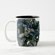 Batmanschädel-/-tinten-Gekritzel 2 Kaffee Tasse