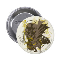 BatmanVintages Grunge-Porträt Button