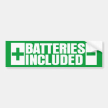 Batterien schlossen hybrides Auto mit ein Autosticker