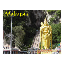 Batu höhlt Statue-Malaysia-Postkarte aus