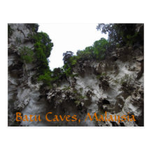 Batu Kalkstein höhlt Malaysia-Postkarte aus