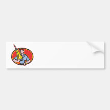 Bauarbeiterjackhammer-Pressluftbohrer Autosticker