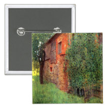 Bauernhaus in der Kammer in Attersee durch Gustav  Anstecknadelbutton