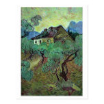 Bauernhaus unter Olivenbäumen, Vincent van Gogh Postkarte