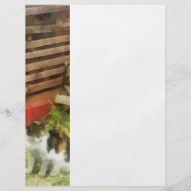 Bauernhof-Katze Bedruckte Flyer