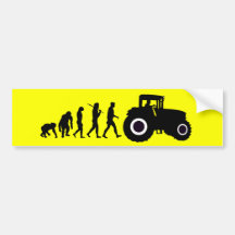 Bauers-Evolution der Landwirtschaft der Bauernhof- Auto Sticker