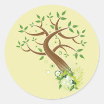 Baum des Leben ~ Erdmutter-Baums Runde Sticker