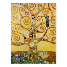 Baum des Lebens durch Klimt Postkarte